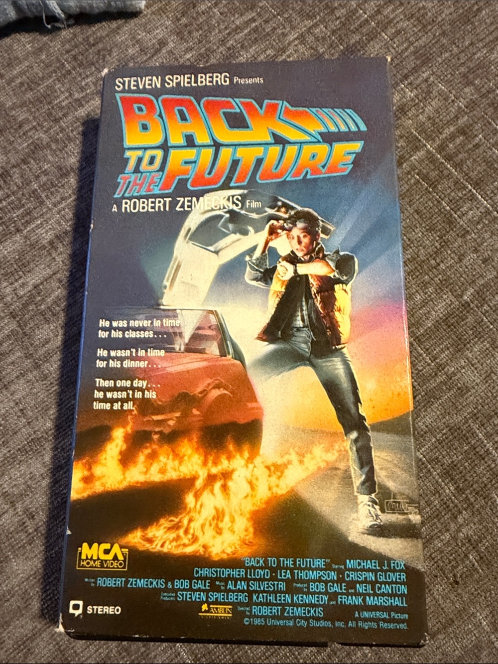 Back to the Future Graphic Men’s Jeans - Black